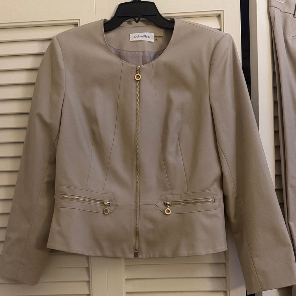Calvin Klein Women's Taupe Suit